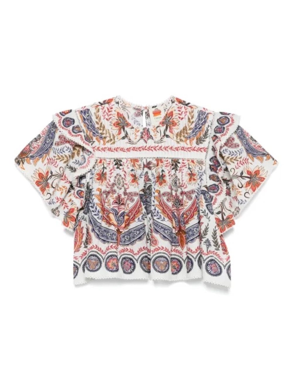 FARM Rio Boho Glam Blouse Size Medium